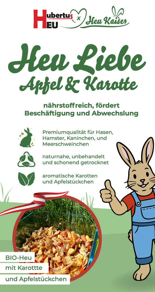 Heu Liebe "Apfel & Karotte" 2 kg